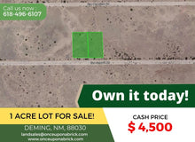 Load image into Gallery viewer, 1 Acre in Luna County, NM Own for $199 Per Month (Parcel Number: 3033144379267 &amp; 3033144390268) - Once Upon a Brick Inc. Land Investments
