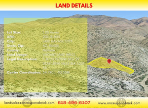 1.25 Acres in Mohave County, AZ Own for $175 Per Month (Parcel Number: 201-18-053) - Once Upon a Brick Inc. Land Investments