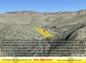 1.25 Acres in Mohave County, AZ Own for $175 Per Month (Parcel Number: 201-18-101) - Once Upon a Brick Inc. Land Investments
