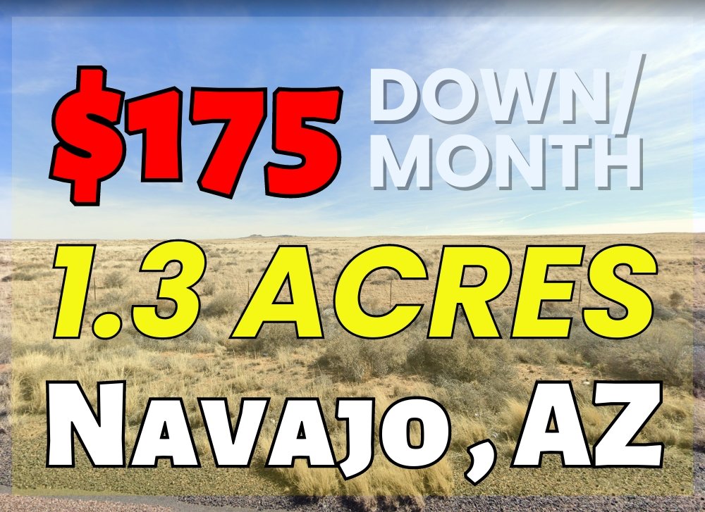 1.3 Acre in Navajo County, AZ Own for $175 Per Month (Parcel Number: 105-52-180) - Once Upon a Brick Inc. Land Investments