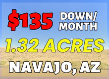 Load image into Gallery viewer, 1.32 Acres in Navajo County, AZ Own for $135 Per Month (Parcel Number: 105-58-170) - Once Upon a Brick Inc. Land Investments
