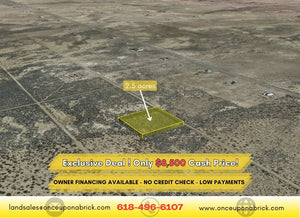 2.5 Acre in Luna County, NM Own for $375 Per Month (Parcel Number: 3-037-143-134-379) - Once Upon a Brick Inc. Land Investments