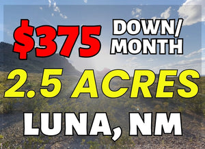 2.5 Acre in Luna County, NM Own for $375 Per Month (Parcel Number: 3-037-143-134-444) - Once Upon a Brick Inc. Land Investments