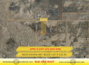 3 Acre in Luna County, NM Own for $299 Per Month (Parcel Number: 3-037-143-224-036) - Once Upon a Brick Inc. Land Investments