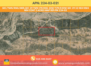 5.0 Acre in 86413 - Golden Valley, Arizona Own for $375 Per Month (Parcel Number: 224-03-021) - Once Upon a Brick Inc. Land Investments